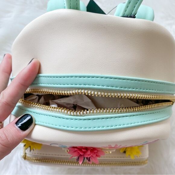 Loungefly Disney Alice In Wonderland Garden Flowers Mini Backpack - Picture 4 of 5